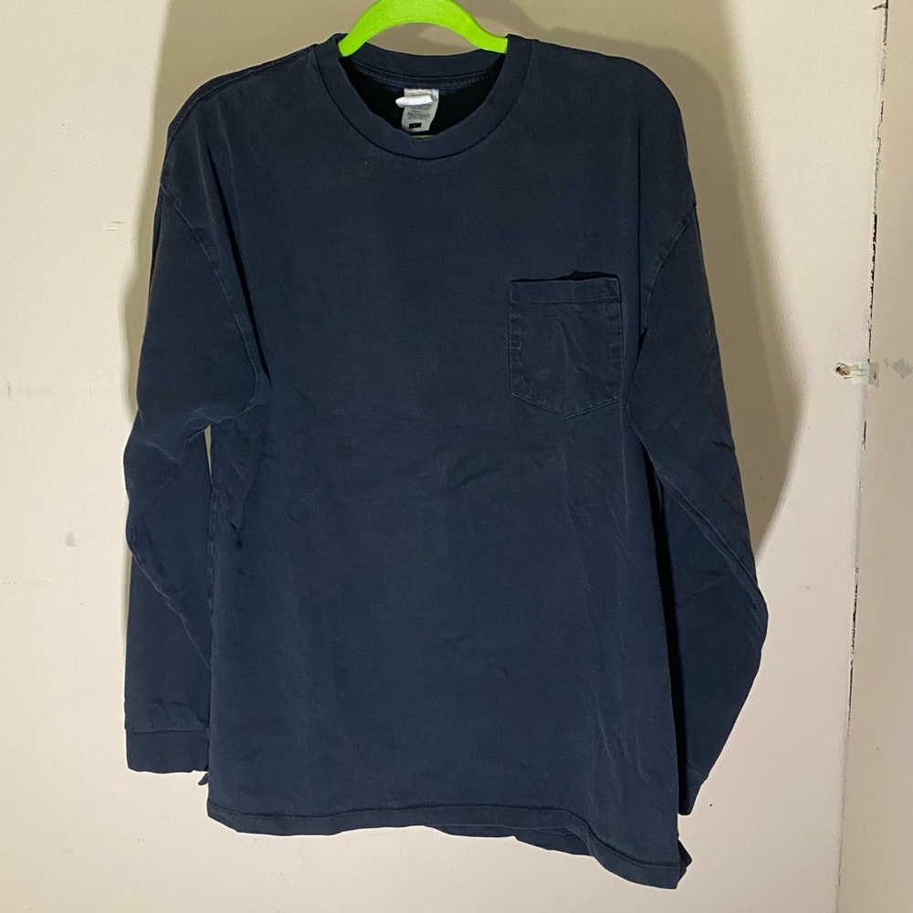 Plain Black long sleeve t-shirt/ Fruit of the loom
